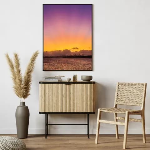 Golden Hour at Hornsby Lookout framed room view