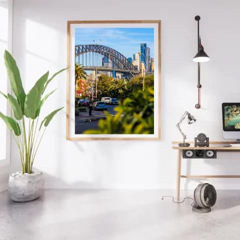 Sydney Harbour Bridge framed room view
