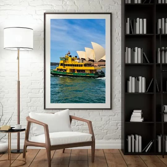Sailing by the Sydney Opera House framed room view