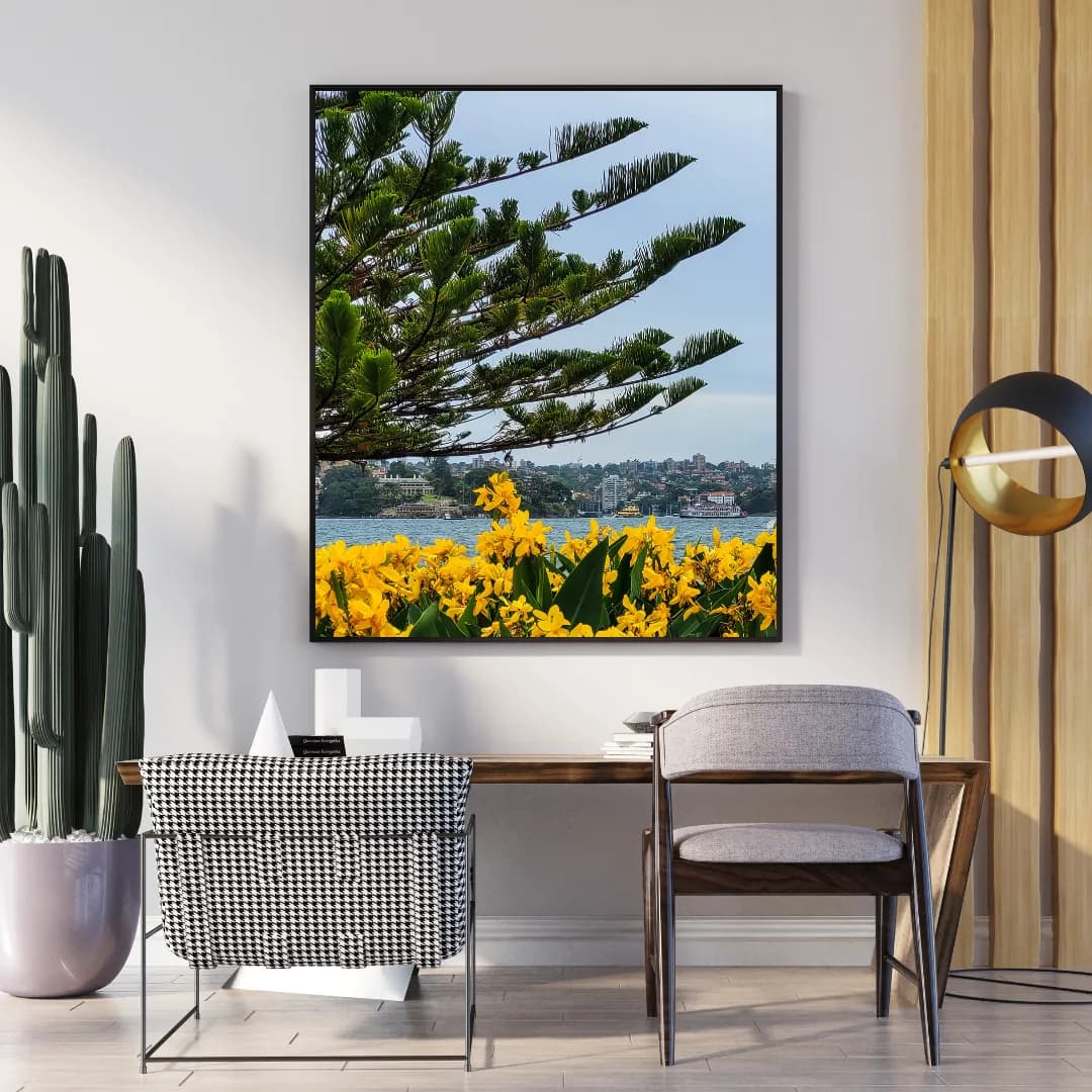 Royal Botanic Gardens Urban Oasis framed room view