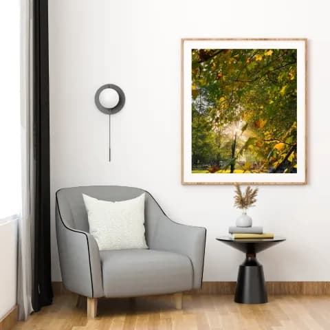 Autumn Nature Palette framed room view