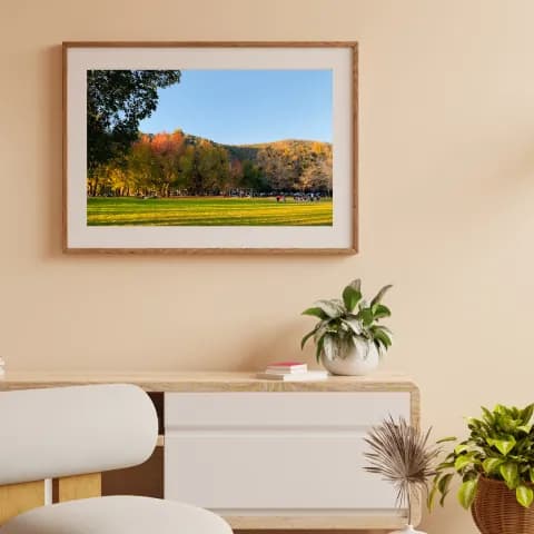 Wiseman’s Ferry Sunset framed room view